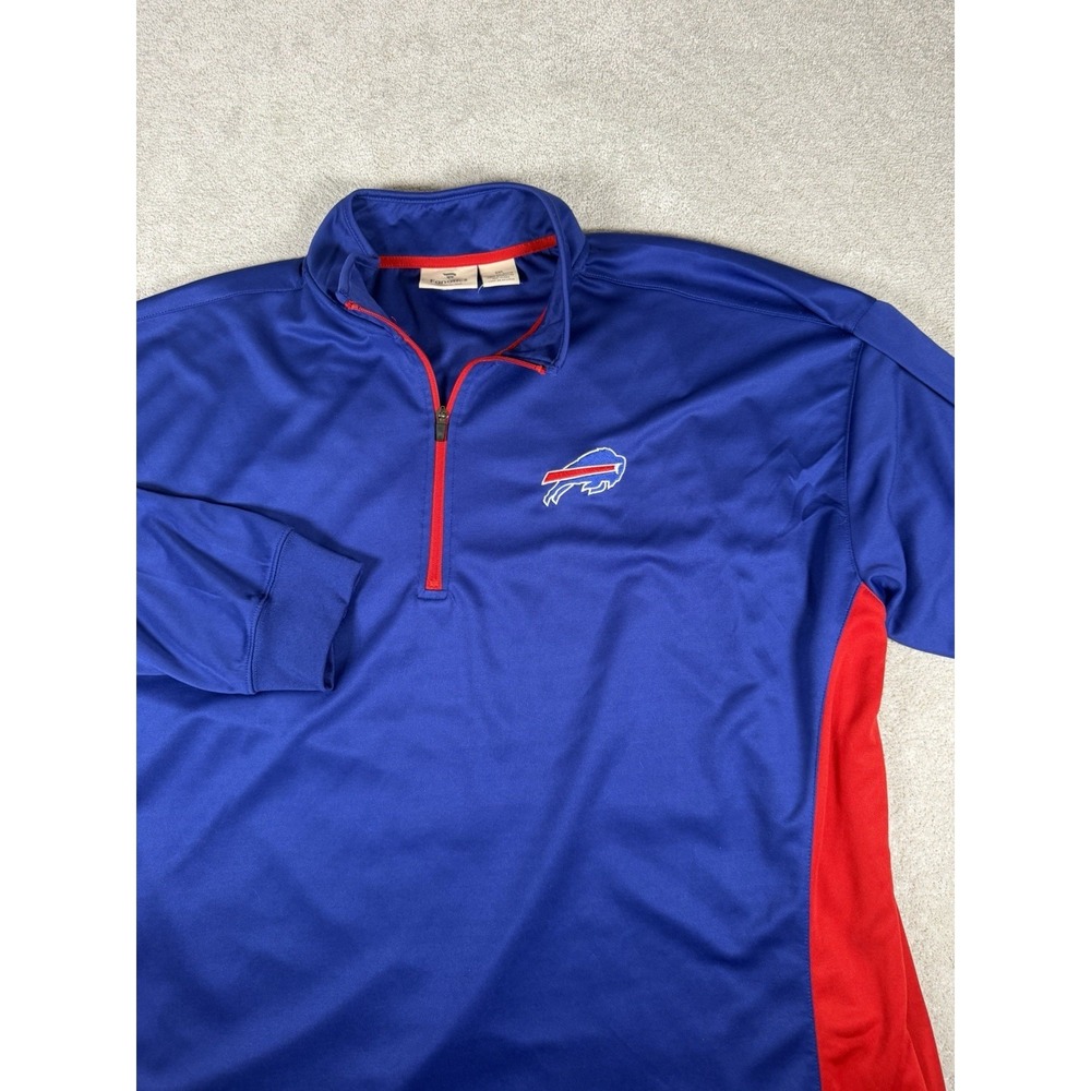 Buffalo Bills NFL Fanatics Men's Big & Tall Quarter Zip Track Jacket‎ 5XL